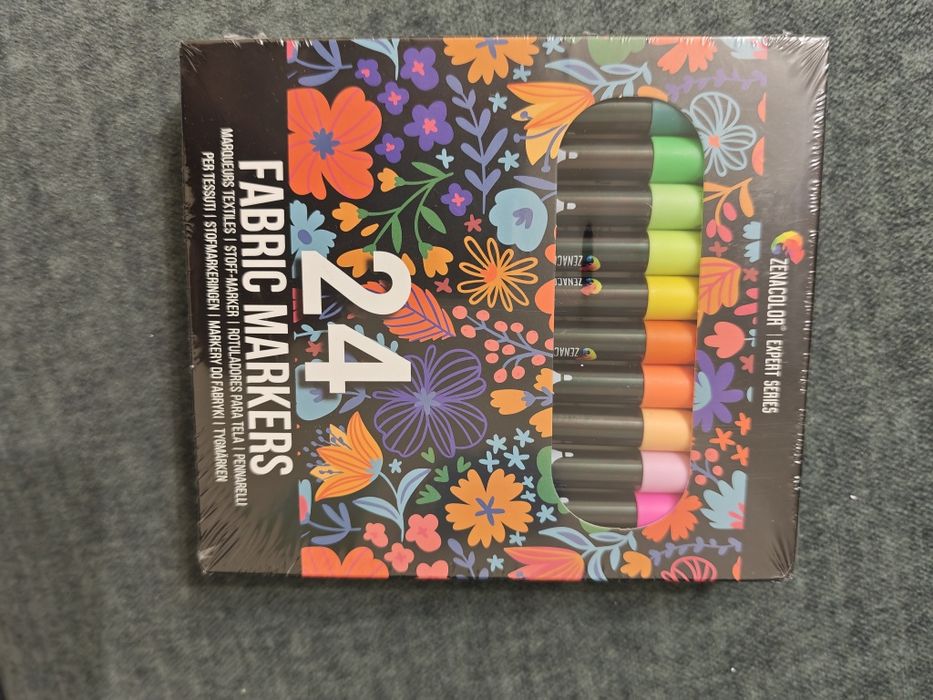 Фломастери текстильні Zenacolor 24шт.