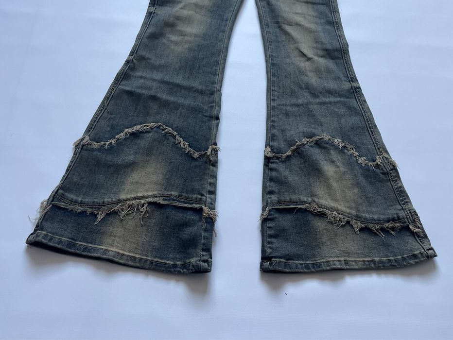 Джинси flared faded jeans клеш кльош джинсы opium baggy archive