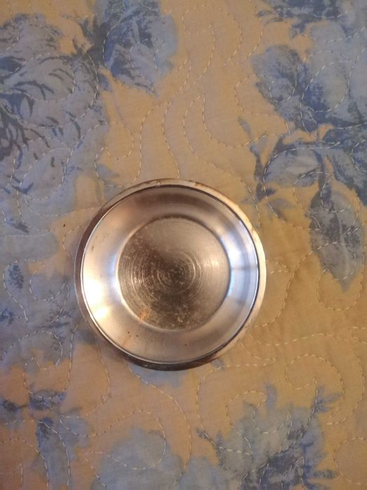 Coador de chá e colher banhado a prata