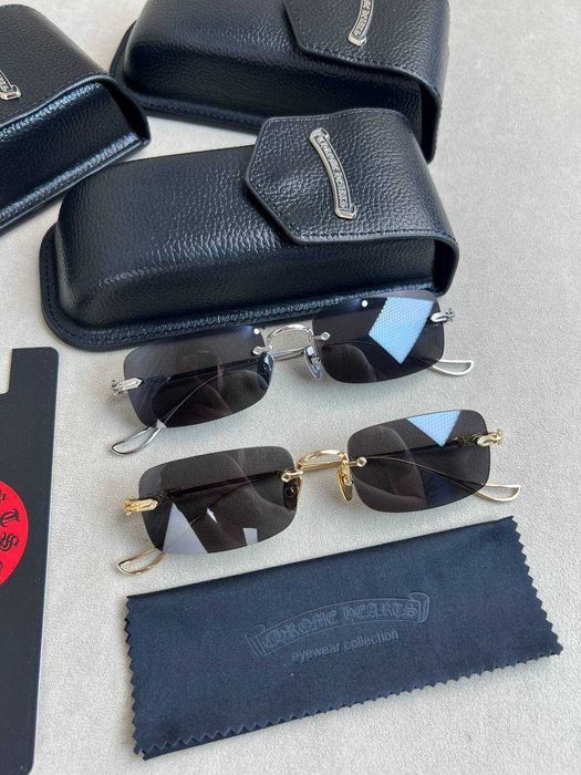 Мужские очки Chrome Hearts темные очки Хром Хартс солнцезащитные g201