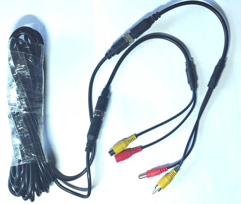 Cabo Extensão 10m para Camara de Recuo RCA DC Alimentação