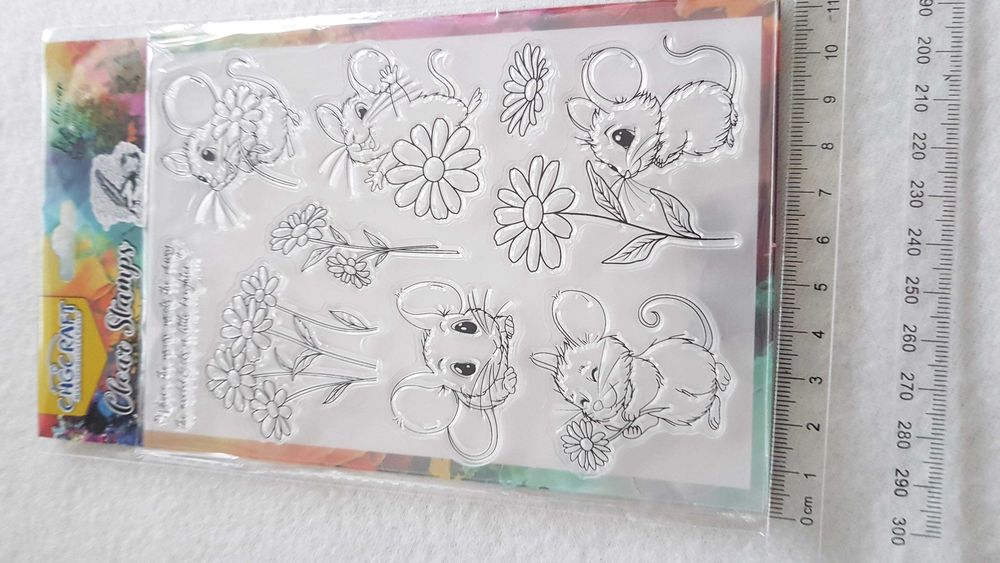 Stemple, Pieczątki, Clear Stamps, Scrapbooking -Myszki