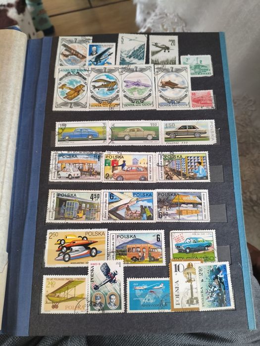 Klaser że znaczkami 24 strony pełne.