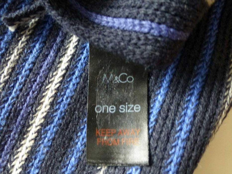M&Co męski szalik w prążki