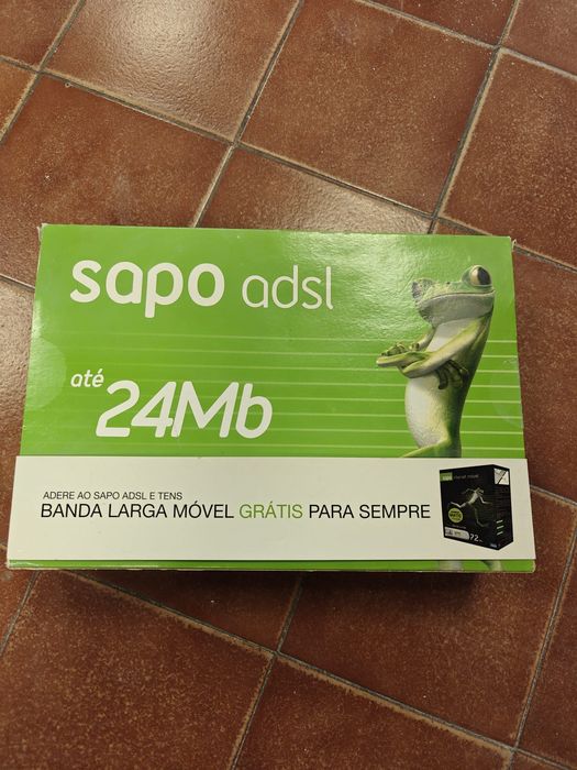 Kit modem/router SAPO ADSL novo na caixa