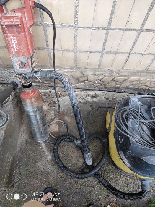 Витяжка,Вентиляция,Рекуператор Сверління з пилесосом