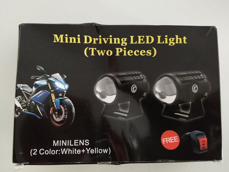 Faróis auxiliares para moto