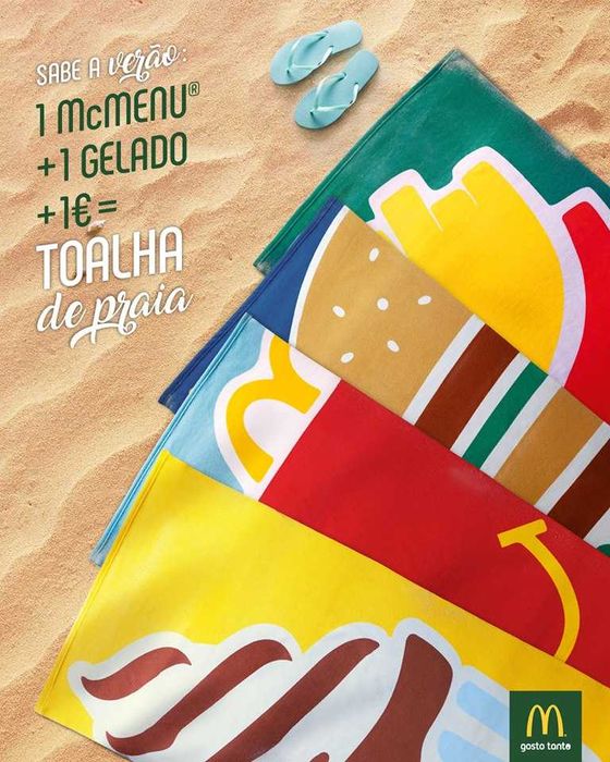 Toalha de Praia McDonalds 2018 Batatas Fritas