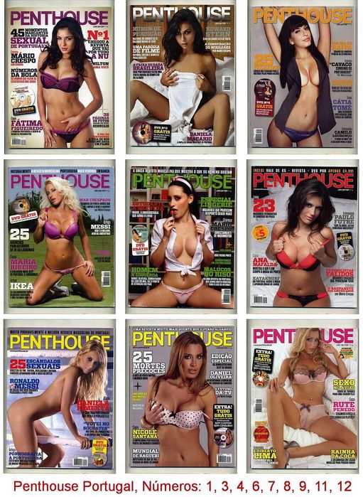Penthouse, lote de 9 revistas