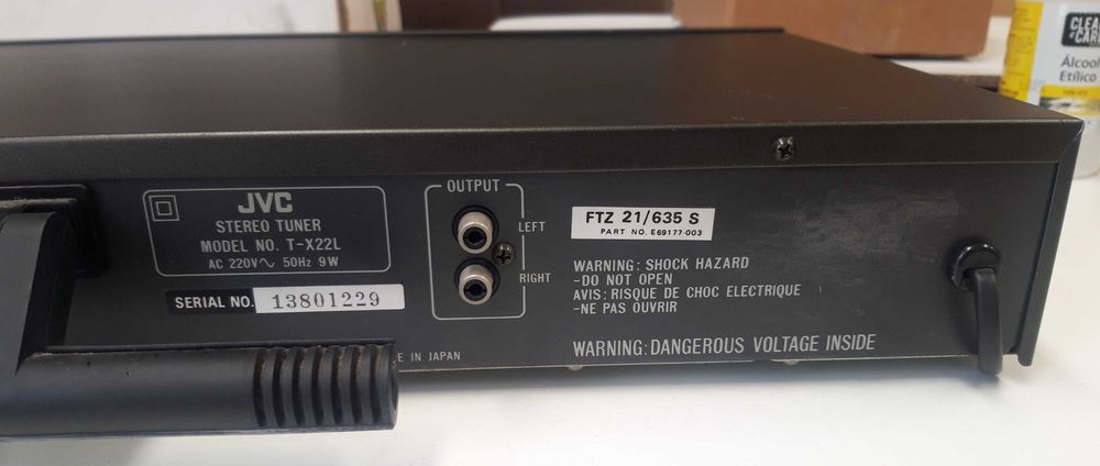 JVC T-X22L sintonizador Made in Japan 1990
