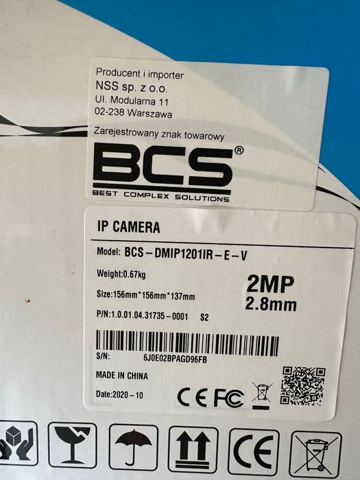 Kamera IP BCS BCS-DMIP1201IR-E-V 2 Mpx