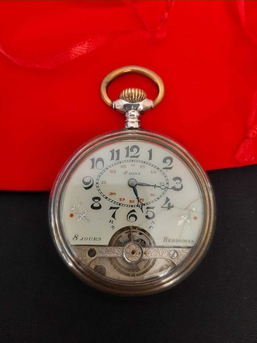 Relógio Silver Hebdomas 8 Jours
