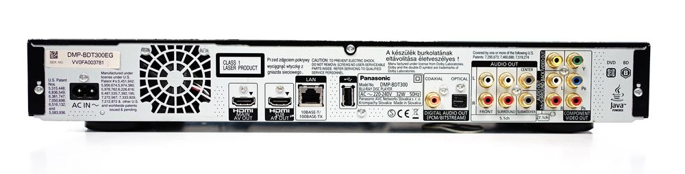 Multimedialny Blu-Ray Panasonic DMP-BDT300 2xUSB 2xHDMI Mp3 mkv DivX