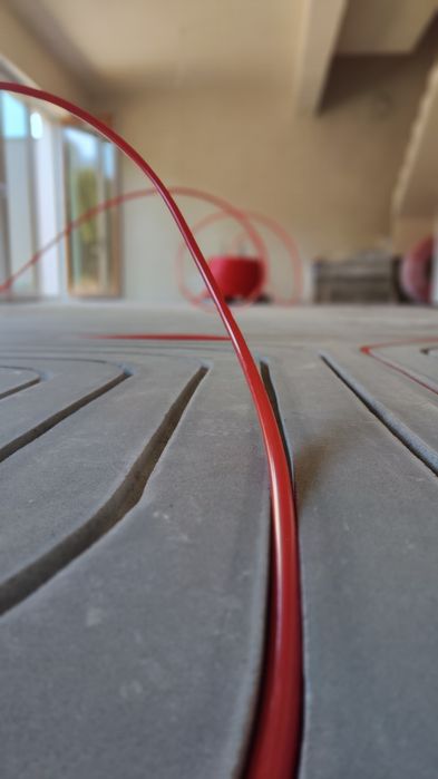 Frezowanie pod ogrzewanie podłogowe, frezowanie podłogówki,