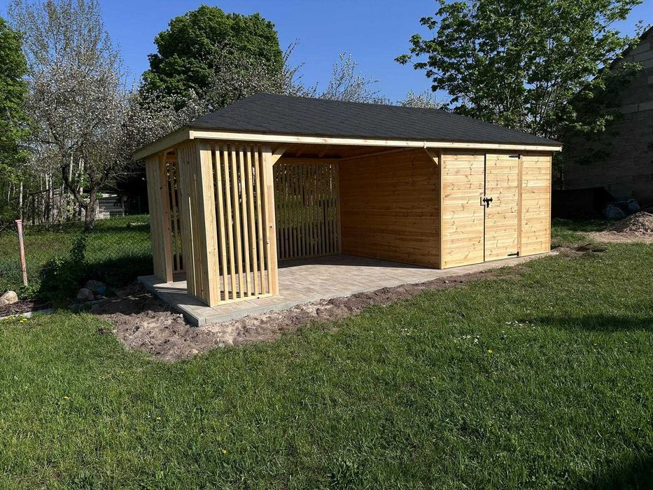 Domek ogrodowy, altana, domek drewniany 3 x 7, domek letniskowy