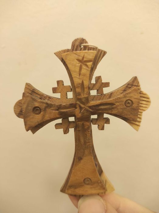 Krzyż drewniany z góry Tabor - pamiątka z Ziemi Świętej