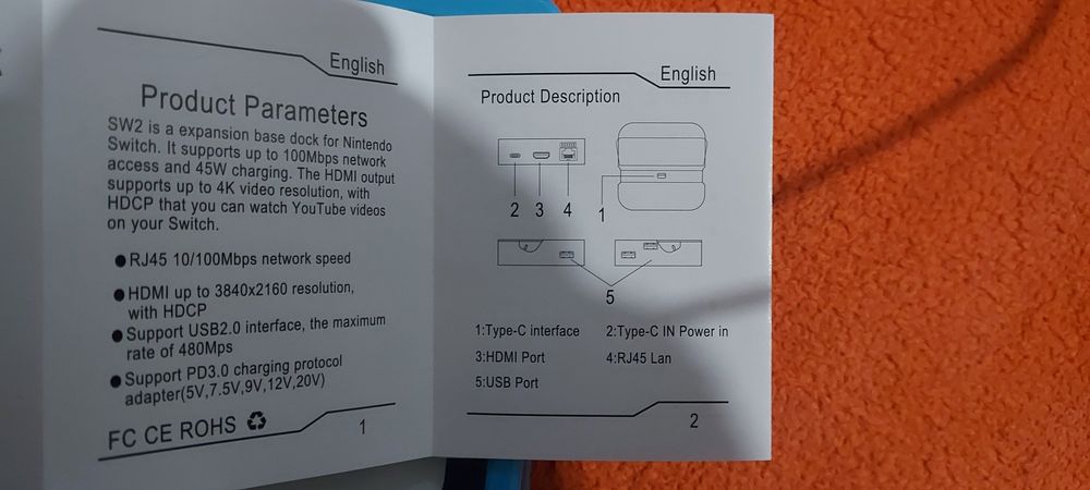 Nintendo switch-Portable TV dock
