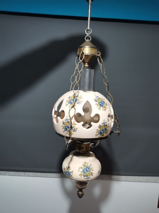 Candeeiro cerâmica antigo