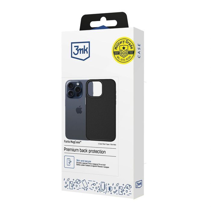 Etui 3mk Fortis MagCase na iPhone 15 Pro - czarne