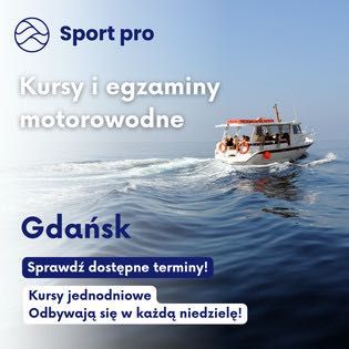 Kurs sternik motorowodny Gdańsk Żabi Kruk, patent 1 dzień