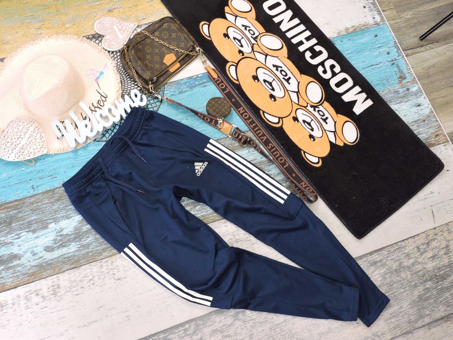 Adidas Oryginalne spodnie dresy logo zamki S