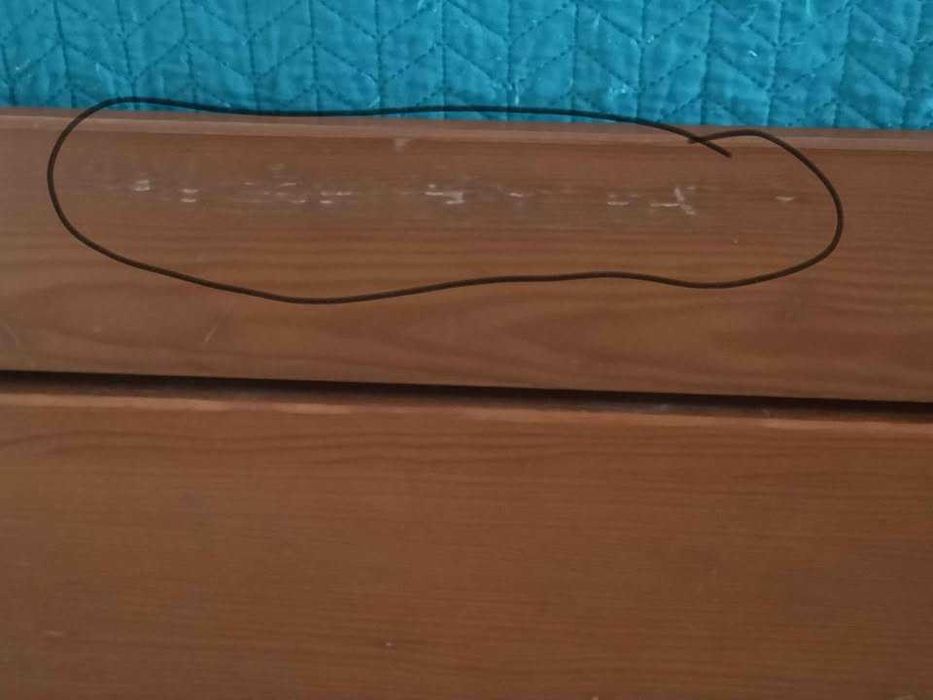 Cama dupla em madeira/cerejeira