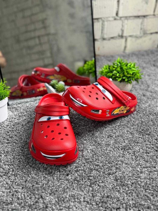Crocs McQueen/Крокси Маквін/Кроксы Молния Маквин/Чоловічі Шльопанці