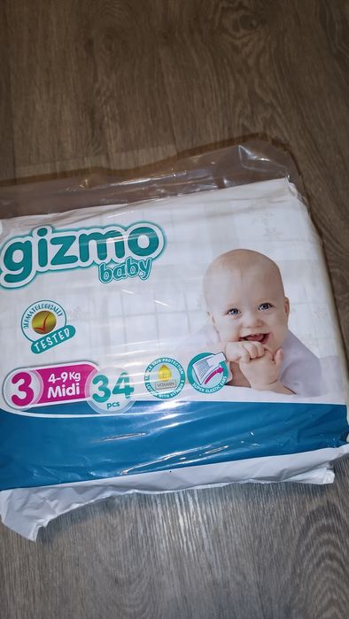 Памперсы детские, підгузки дитячі Gizmo Baby 3 розмір