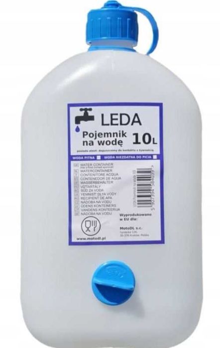 Kanister na wodę z zaworem 10L LEDA