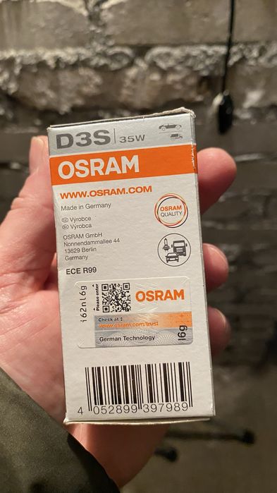 Żarniki Xenon D3S Osram