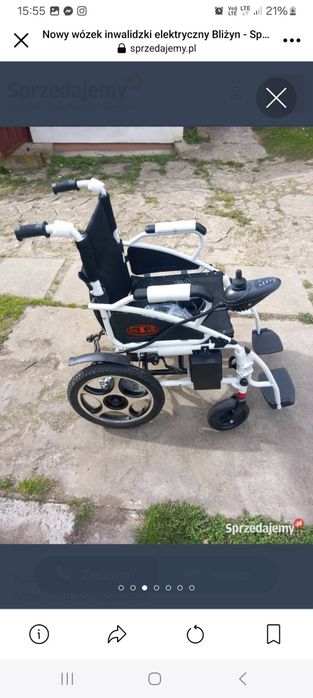 Wozek inwalidzki elektryczny nowy antar