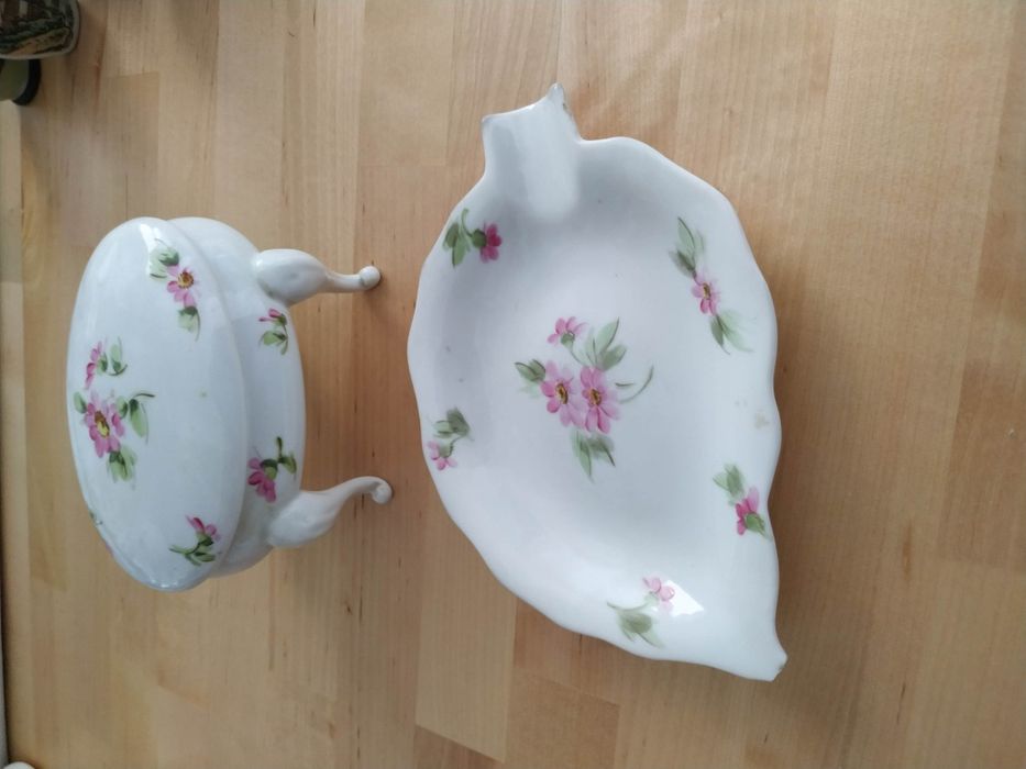 Guarda jóias folha covilhete vista alegre terrina prato