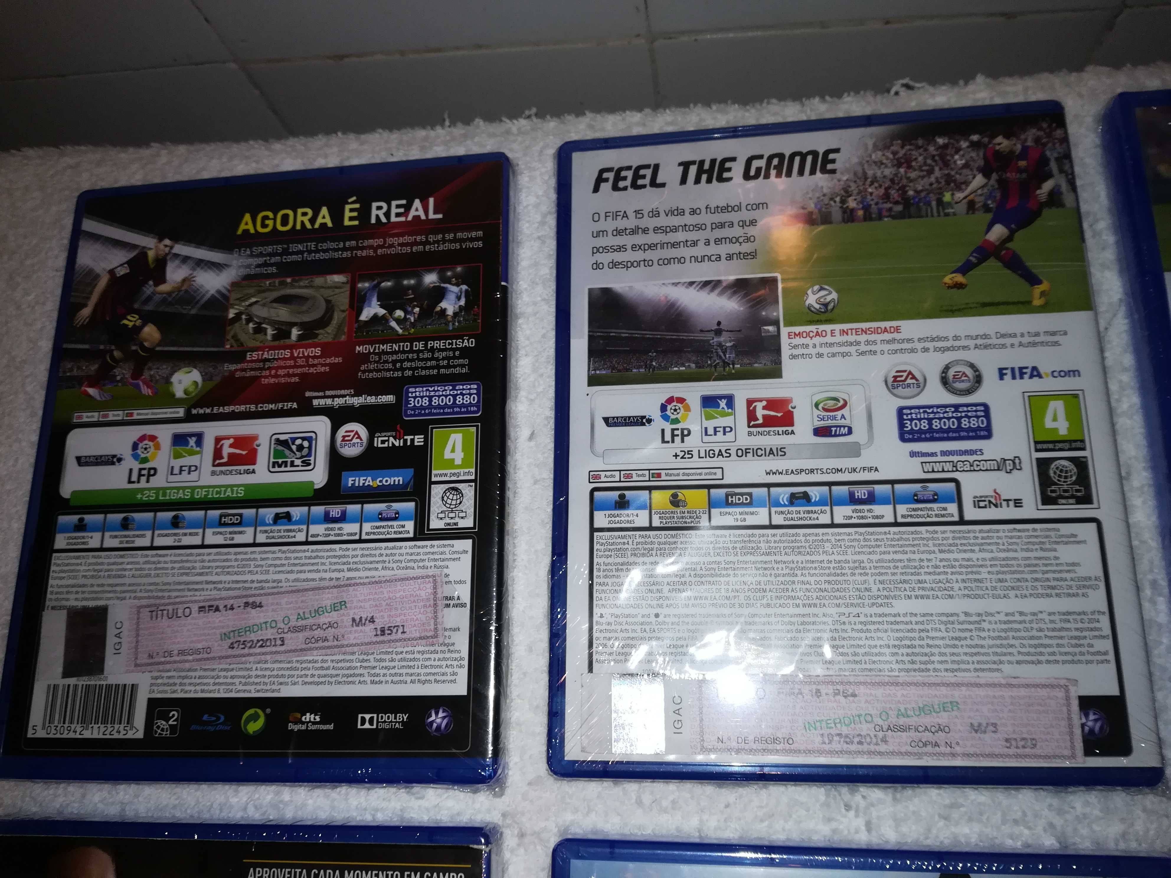 Fifa e pes - jogo ps4 (jogo playstation 4) futebol vários Porto