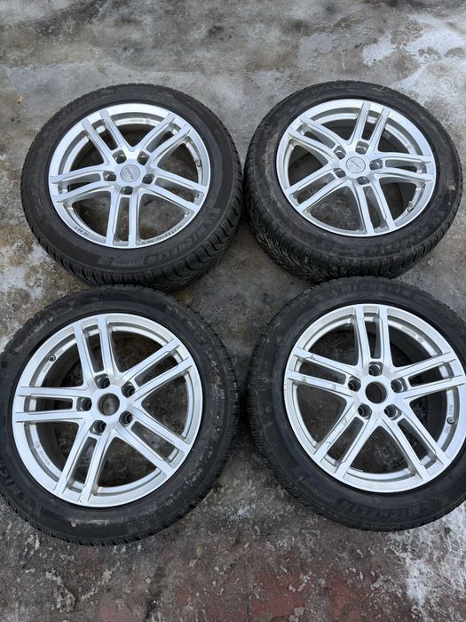 Komplet kół zimowych 5x112 Audi Vw Skoda Bmw 225/50/17 Michelin 7mm