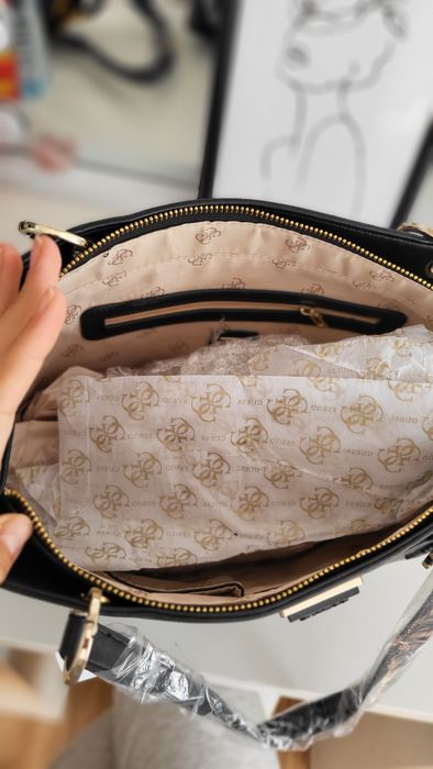 Torebka shopper Guess Nowa Czarna na ramię