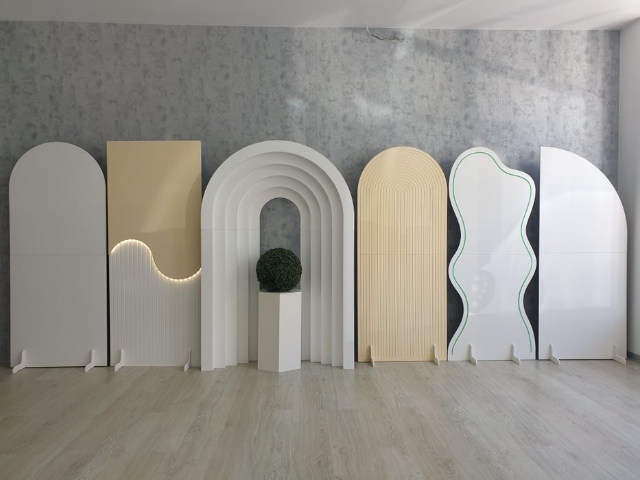 Decorações para festas e eventos. Módulos, Mesas e Painéis