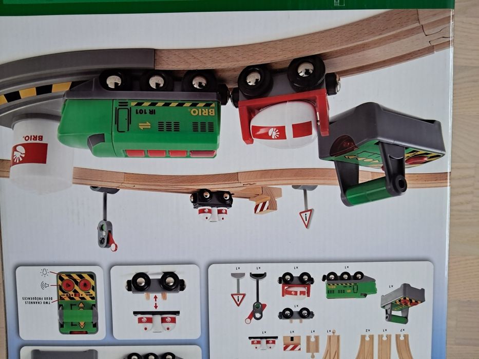 Kolejka BRIO 33517 zestaw zdalnie sterowany NOWY tory lokomotywa