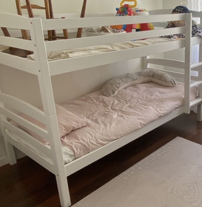 Beliche madeira branco 90x190cm branco