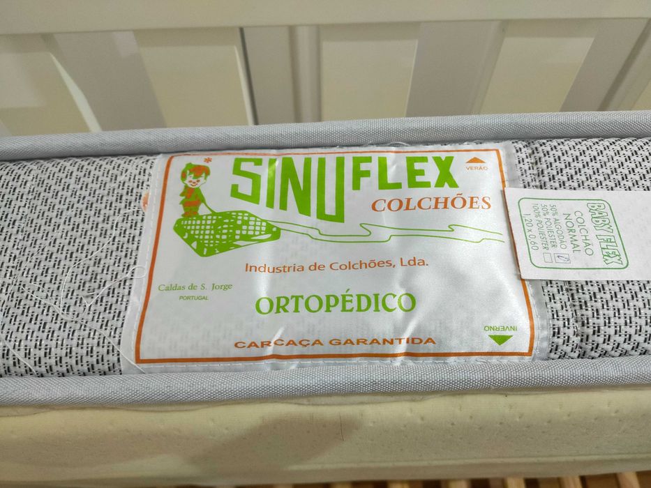 Berço/cama + kit Cosleep criança da Trama cor Branco