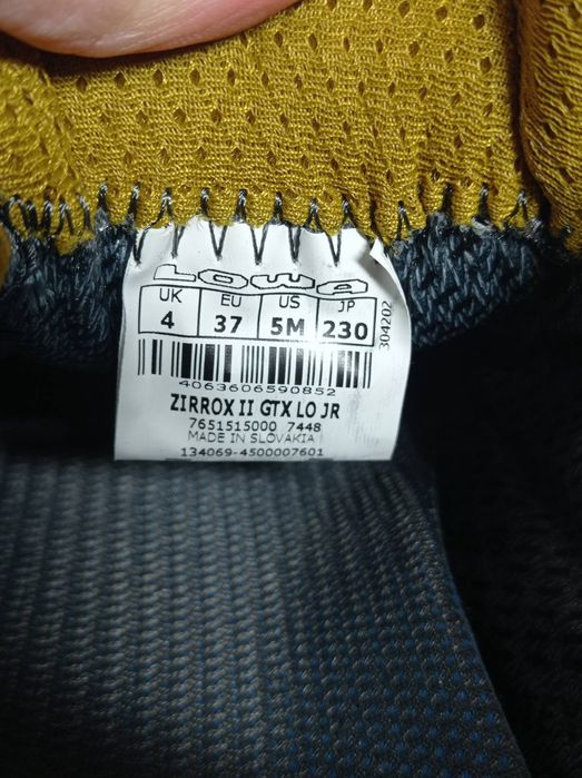 Кросівки LOWA Zirrox II Gore-tex  37р.