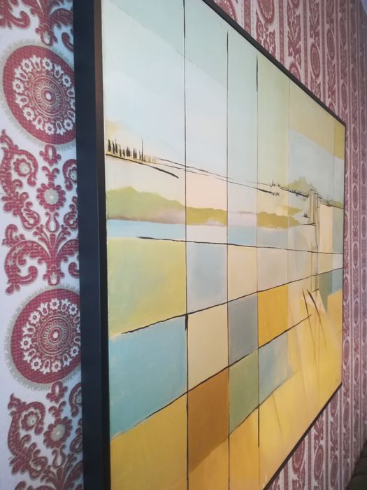 Quadro. Arte Contemporânea. João Lavoura. Óleo s/Tela