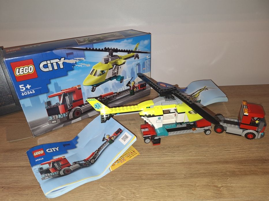 Lego city 5+, laweta plus helikopter