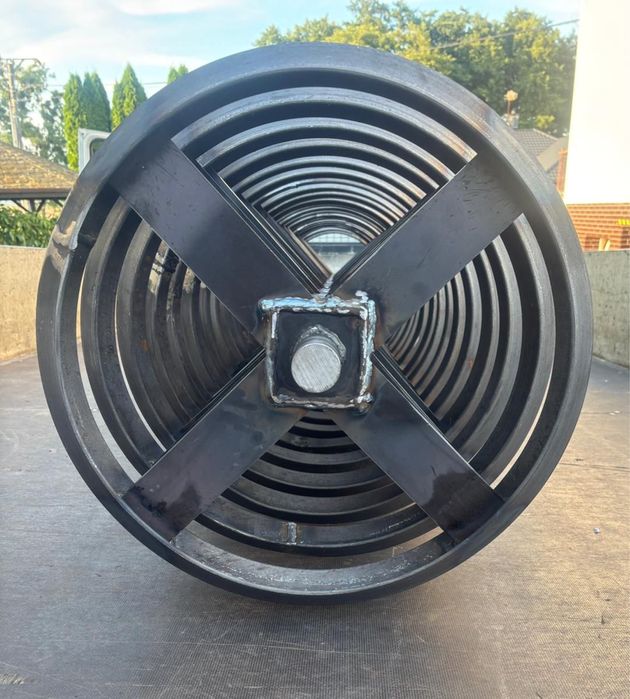 Wał daszkowy fi 500 / 600 kompletny