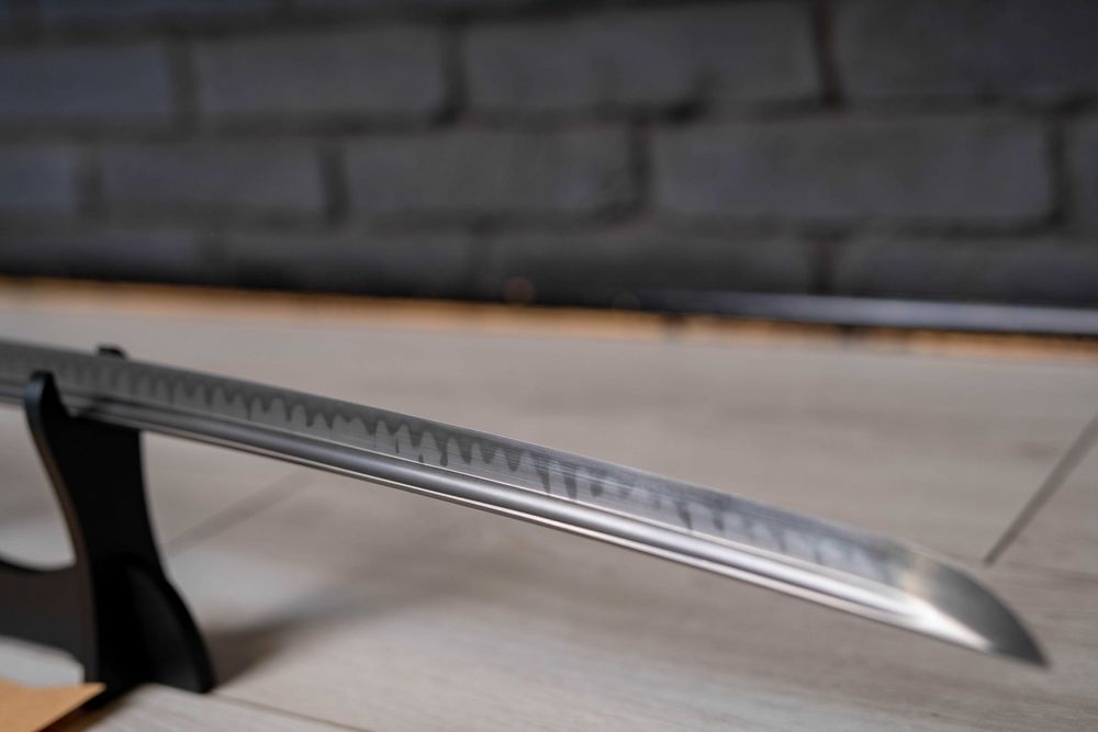 Miecz samurajski Japońska Katana Stal T10 Handmade + Stojak HAMON w-wa