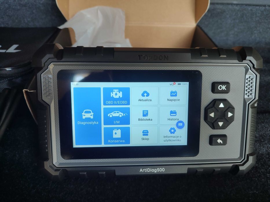 TOPDON ArtiDiag500 OBD2 diagnostyka 4 systemów z językiem polskim