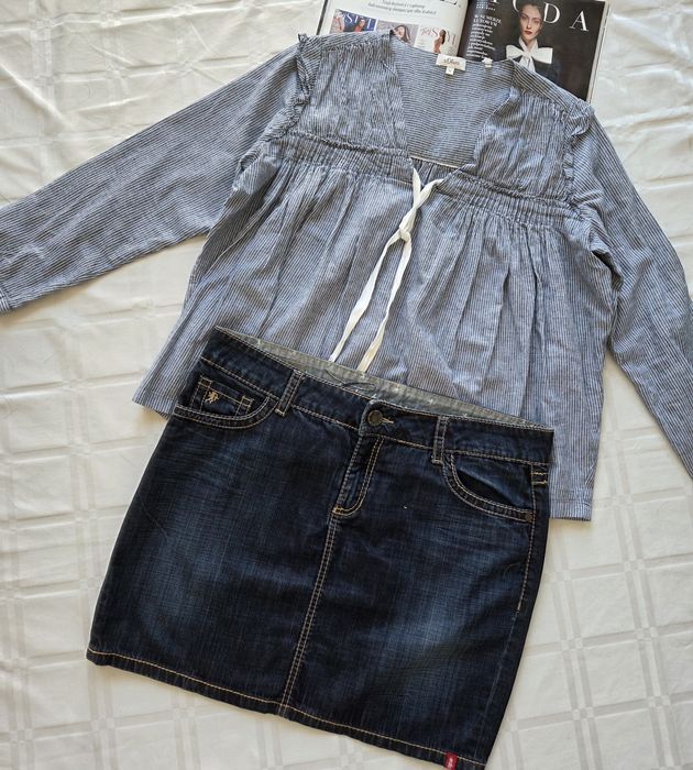 Viralowa spódnica damska dżinsowa marki Denim rozmiar 42/44