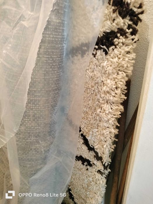 Tapete de pelo alto 140x160 para sala, quarto