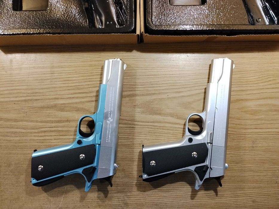 Пистолет детский игровой металлический на пульках (с деффектом) Кольт 1911 Colt