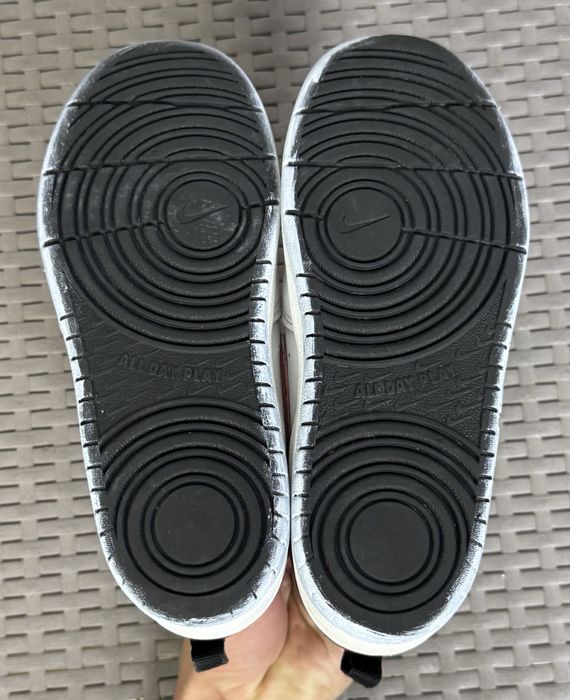 Nike Court Borough Low 2 кроссовки 32 размер детские кожаные белые