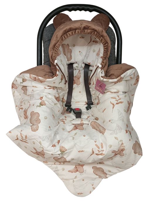 Otulacz do fotelika premium jesienno zimowy